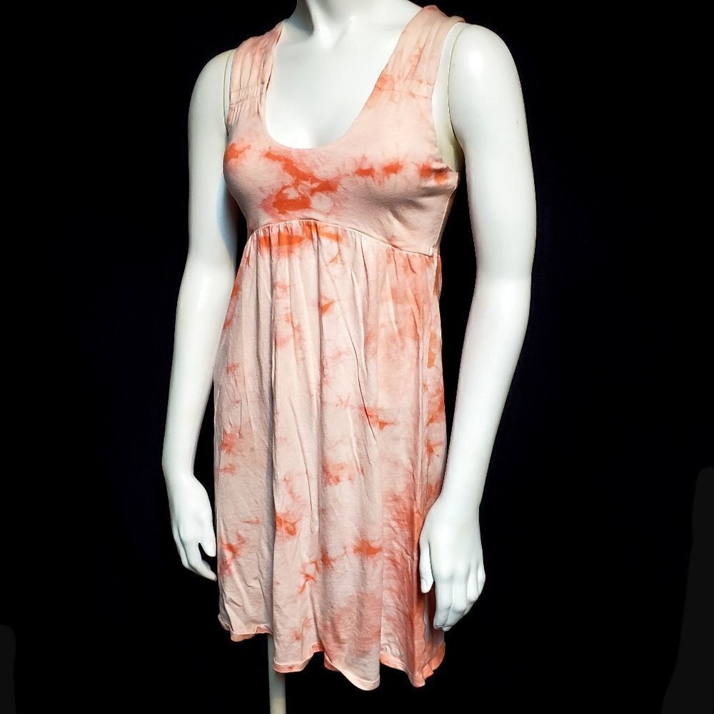 Soybu Pink & Orange Tie Dye Dress (Small)